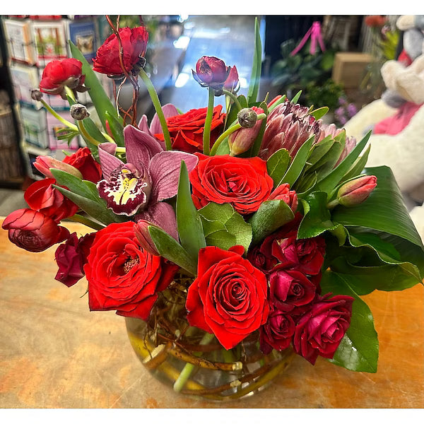 Red blooms
