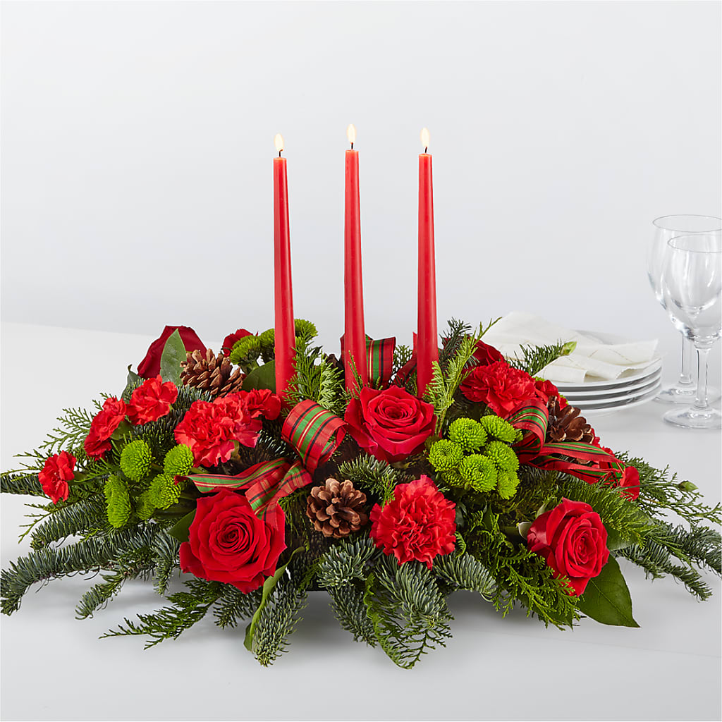 By the Candlelight Centerpiece – Fairfield Florist, Fairfield CT