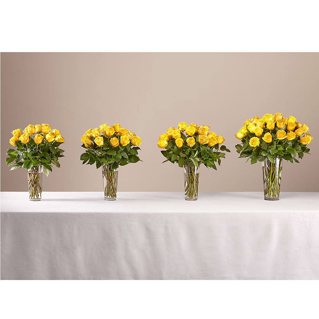 Long Stem Yellow Rose Bouquet – Fairfield Florist, Fairfield CT