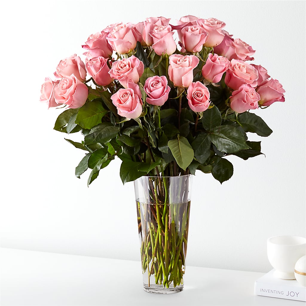 Long Stem Pink Rose Bouquet – Fairfield Florist, Fairfield CT