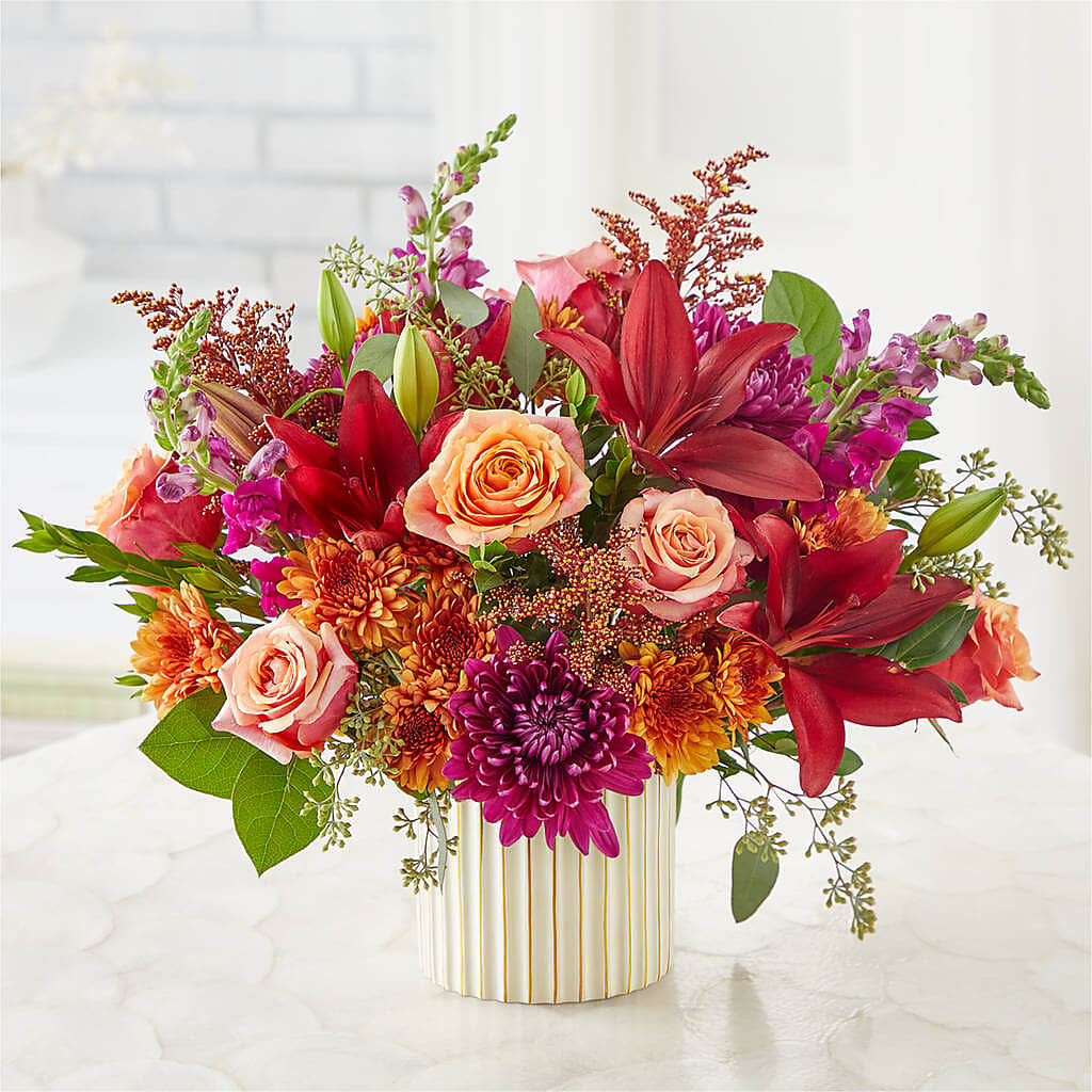 Burgundy Landscape Bouquet – Fairfield Florist, Fairfield CT