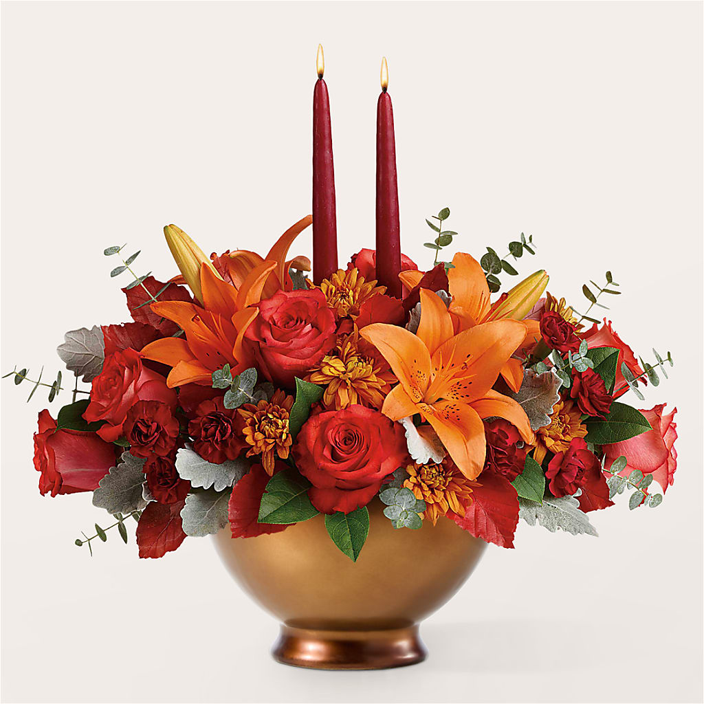 Fruits of Fall Centerpiece – Fairfield Florist, Fairfield CT