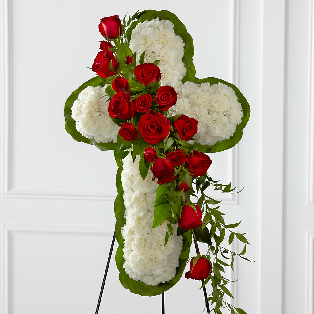 Floral Cross Easel – Fairfield Florist, Fairfield CT