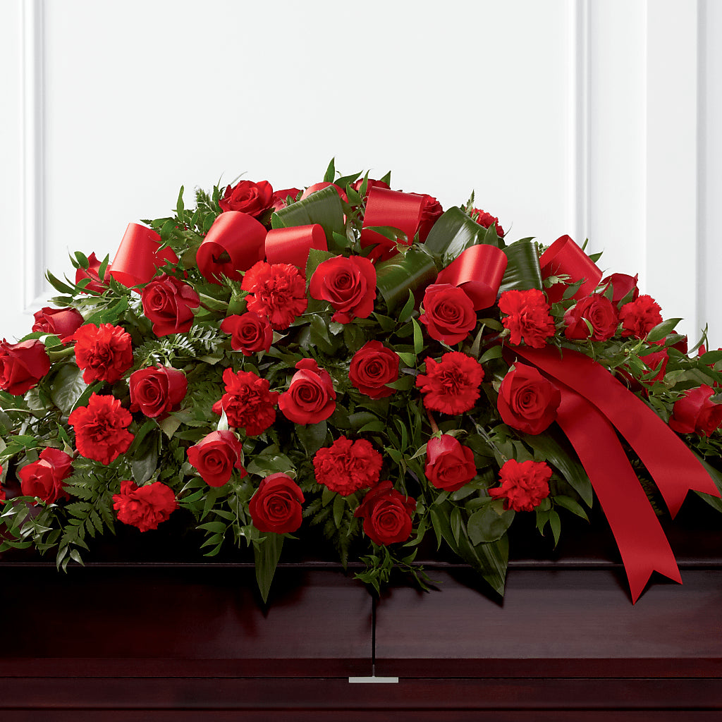 Tribute of Life Casket Spray – Fairfield Florist, Fairfield CT