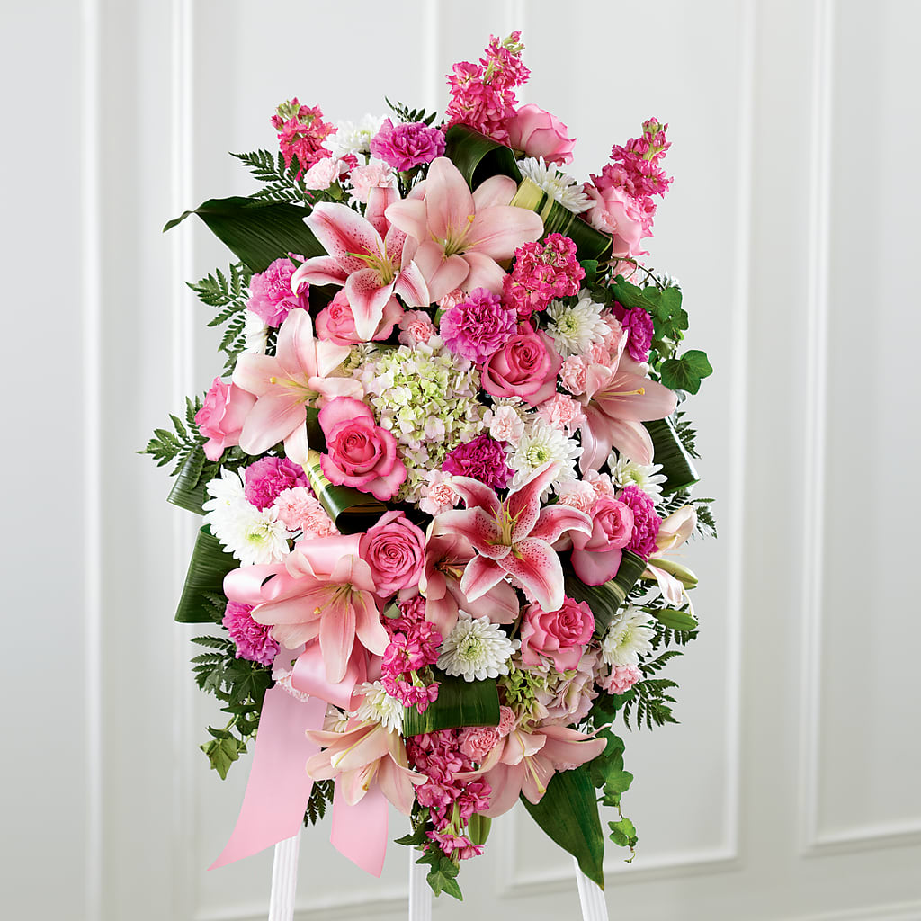 Comforting Standing Spray – Fairfield Florist, Fairfield CT
