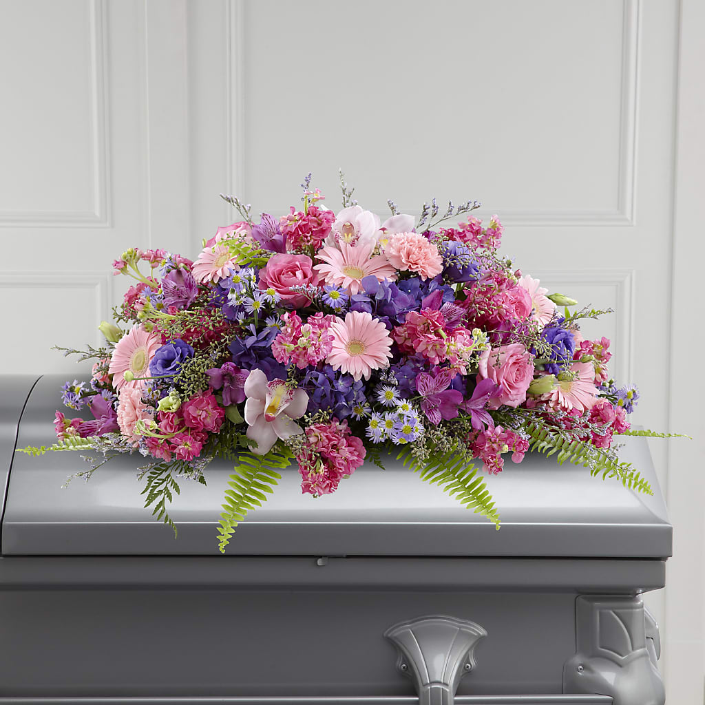 Glorious Garden Casket Spray – Fairfield Florist, Fairfield CT