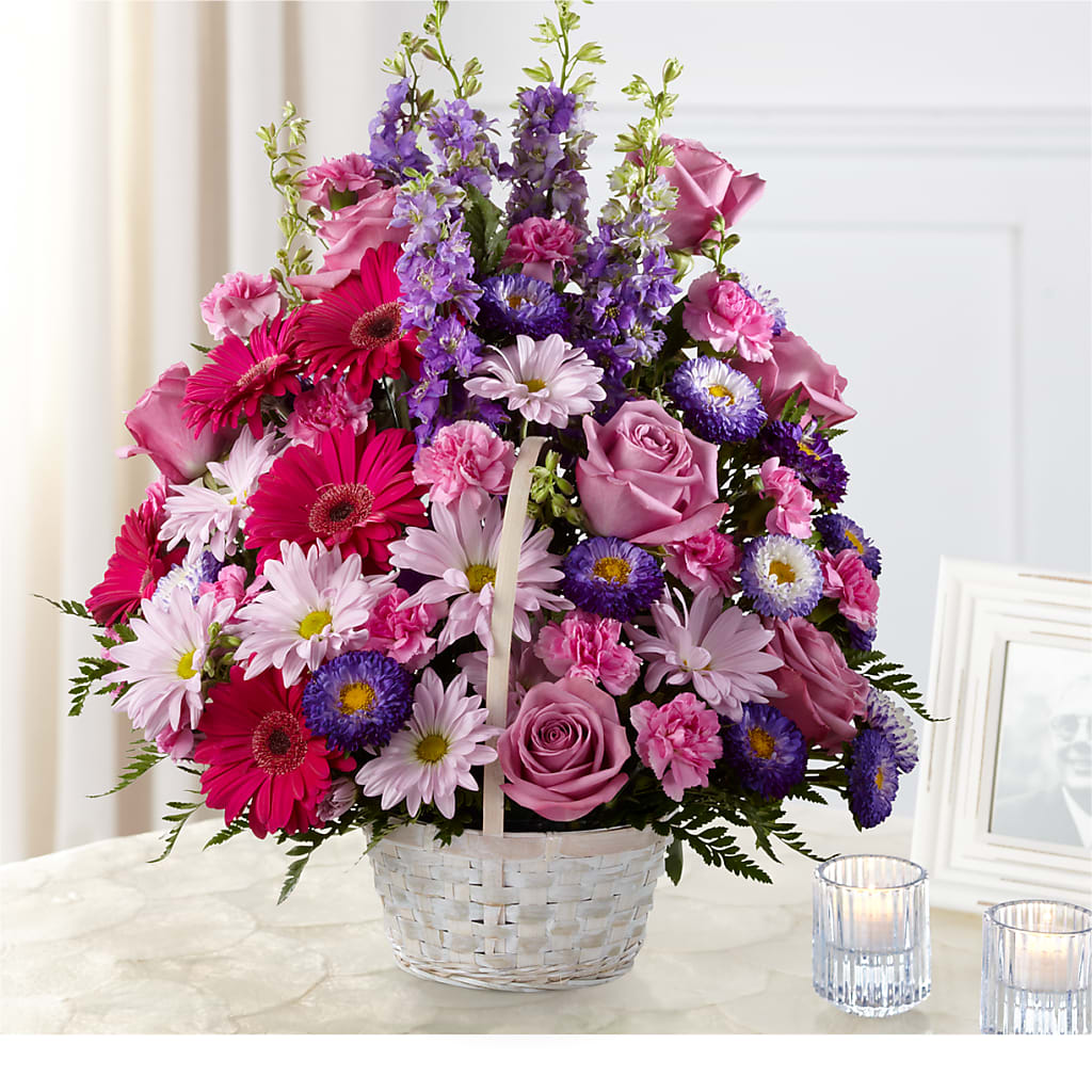 Pastel Peace Basket – Fairfield Florist, Fairfield CT