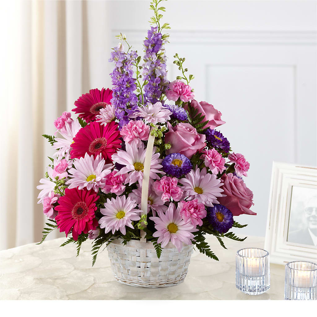 Pastel Peace Basket – Fairfield Florist, Fairfield CT