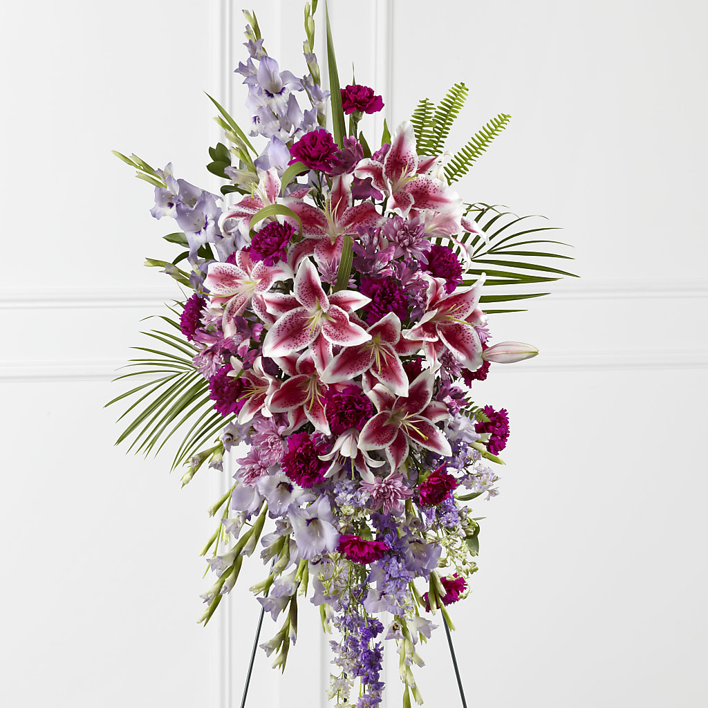 Tender Touch Standing Spray – Fairfield Florist, Fairfield CT