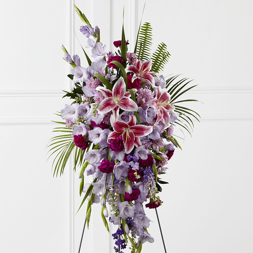 Tender Touch Standing Spray – Fairfield Florist, Fairfield CT