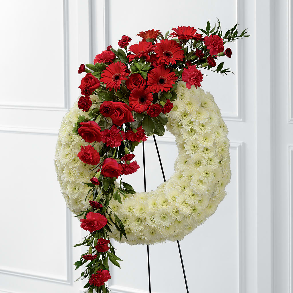 Graceful Tribute Wreath – Fairfield Florist, Fairfield CT