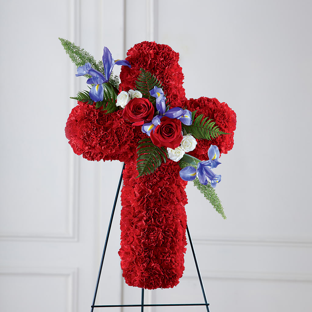 Faithful Hero Floral Cross – Fairfield Florist, Fairfield CT