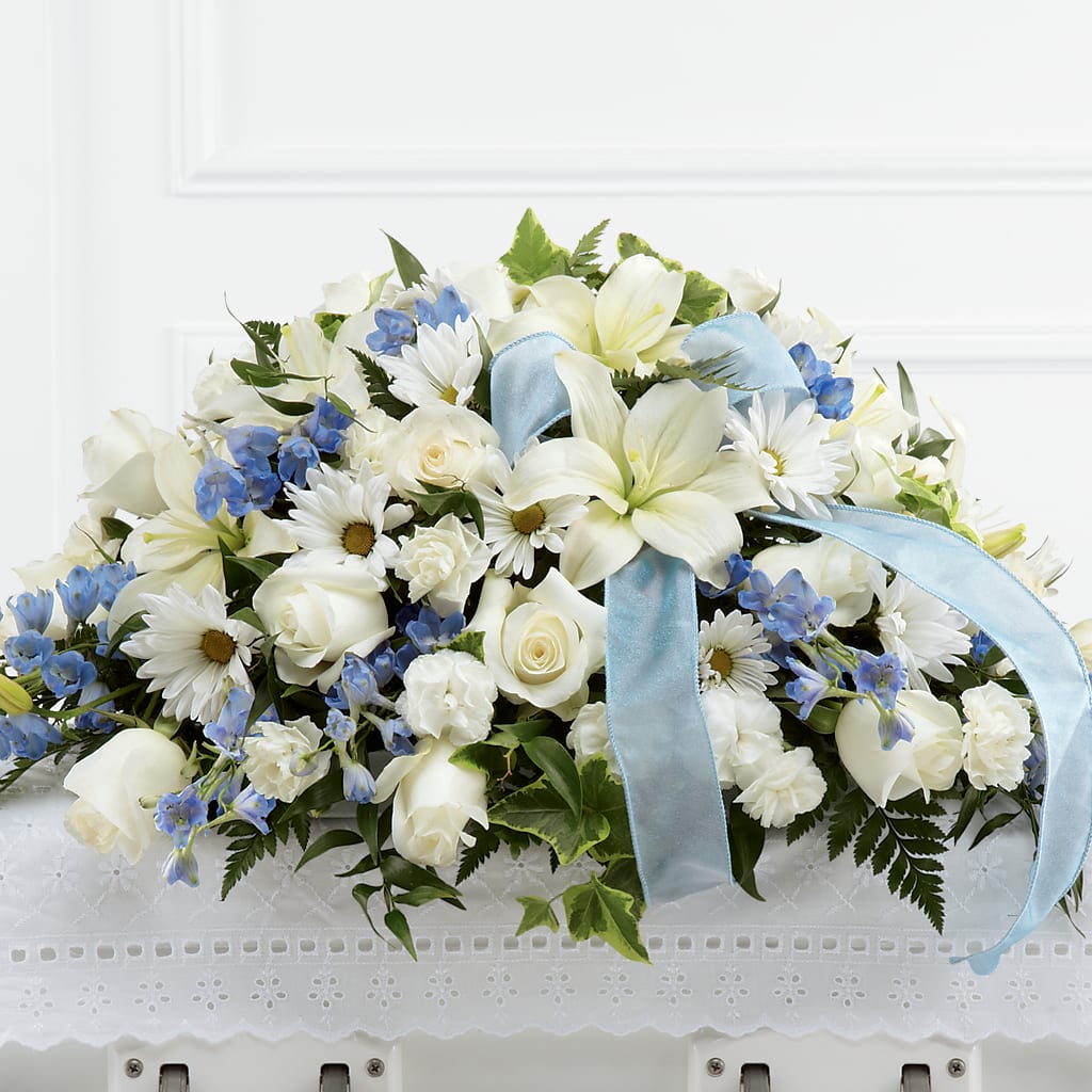 Tender Treasure Casket Spray – Fairfield Florist, Fairfield CT