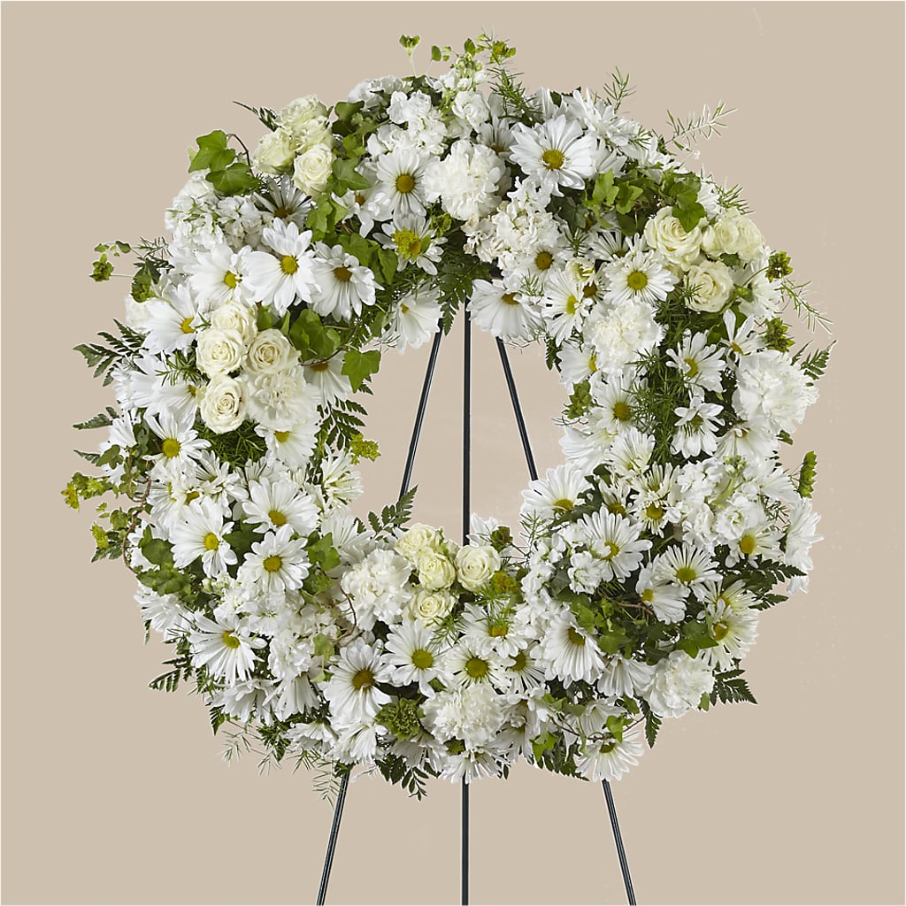 Faithful Wishes Wreath – Fairfield Florist, Fairfield CT