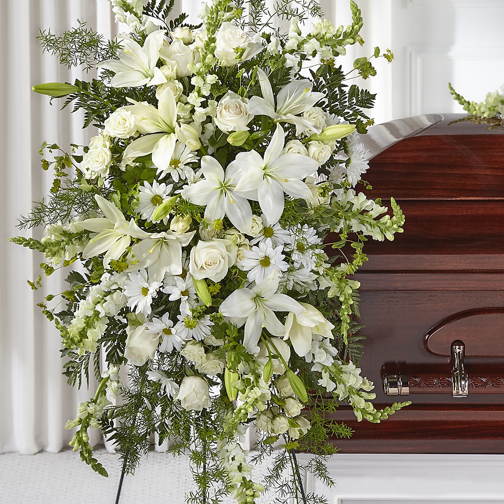 Loving Thoughts Standing Spray – Fairfield Florist, Fairfield CT