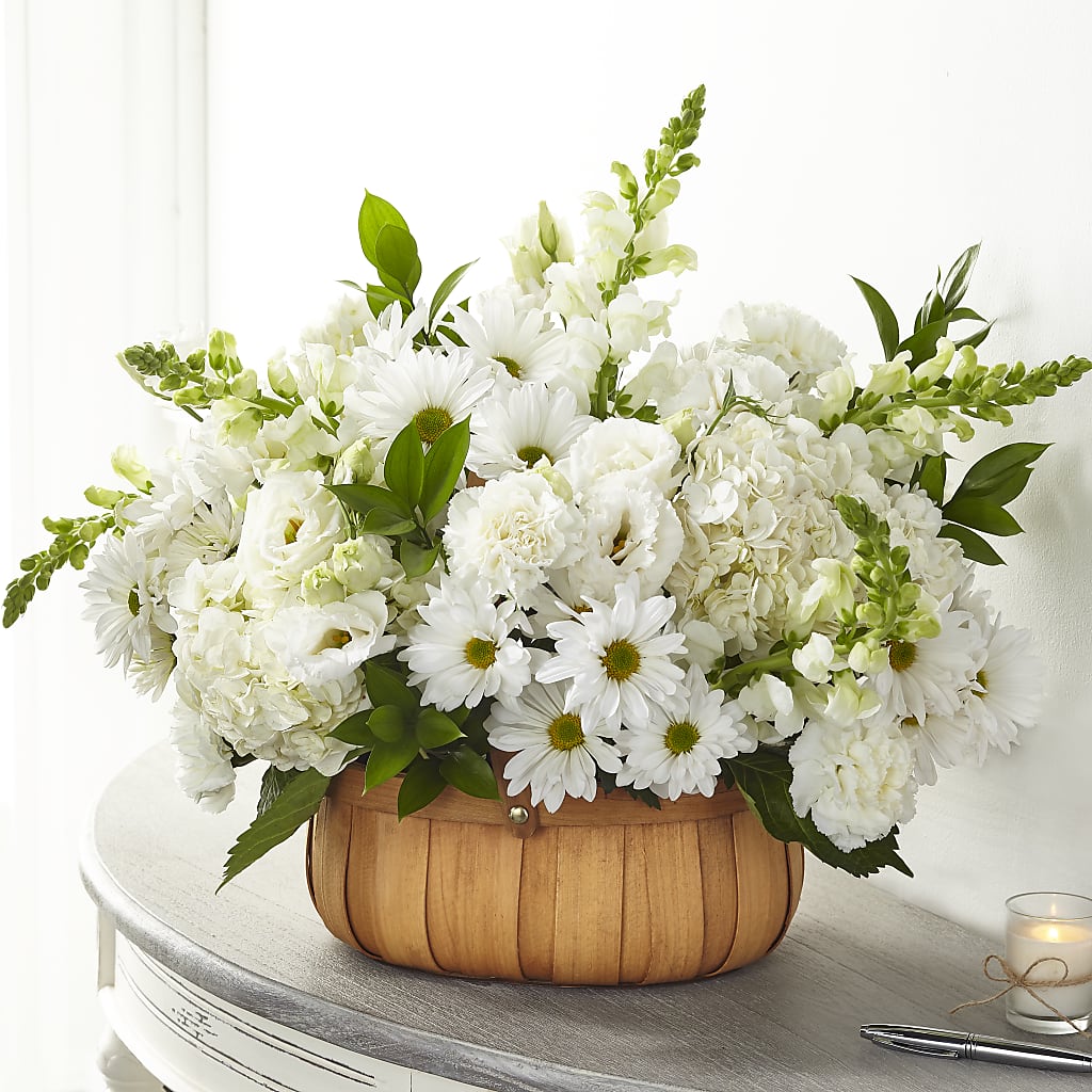 Pure Ivory Basket – Fairfield Florist, Fairfield CT