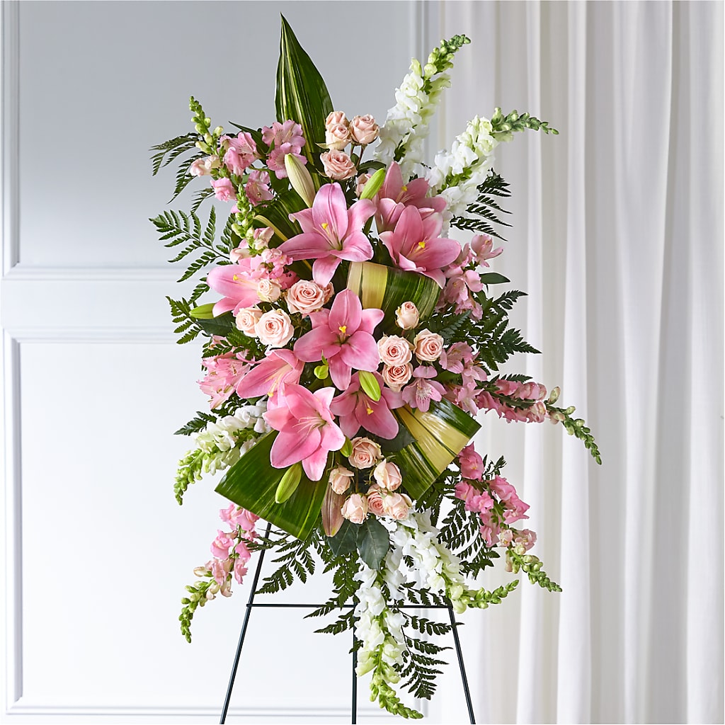 Elegant Embrace Standing Spray – Fairfield Florist, Fairfield CT