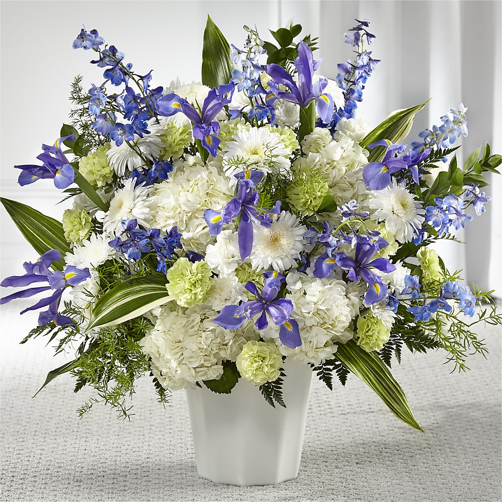 Soft Serenity Floor Basket – Fairfield Florist, Fairfield CT