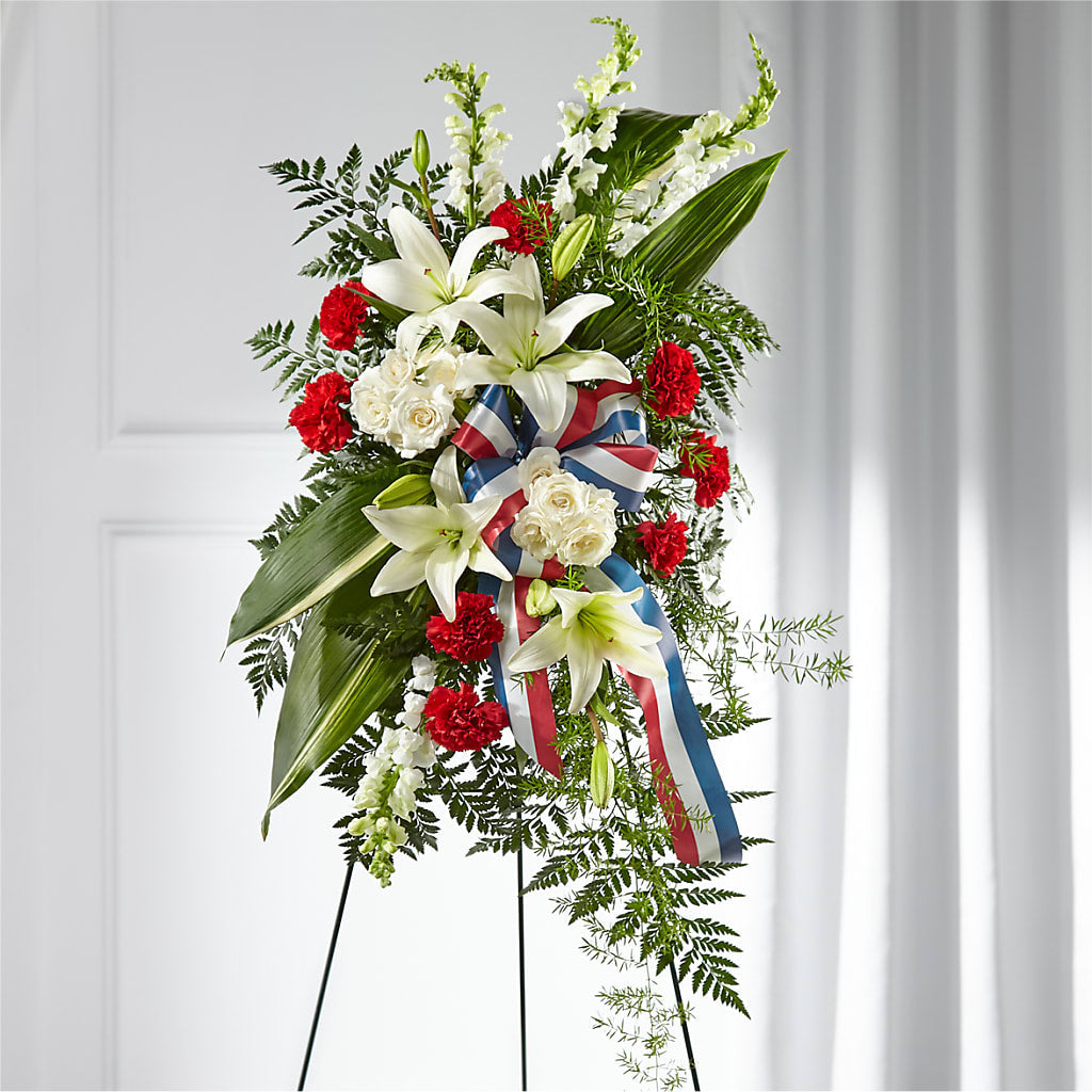 Stars of Life Standing Spray – Fairfield Florist, Fairfield CT