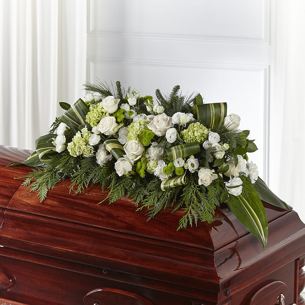 Hopeful Gesture Casket Spray – Fairfield Florist, Fairfield CT