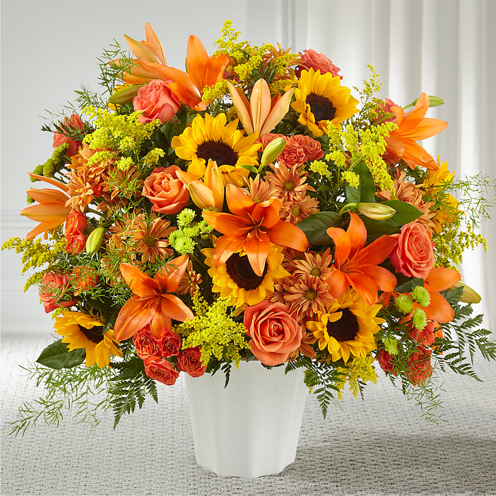 Harvest Thoughts Floor Basket – Fairfield Florist, Fairfield CT