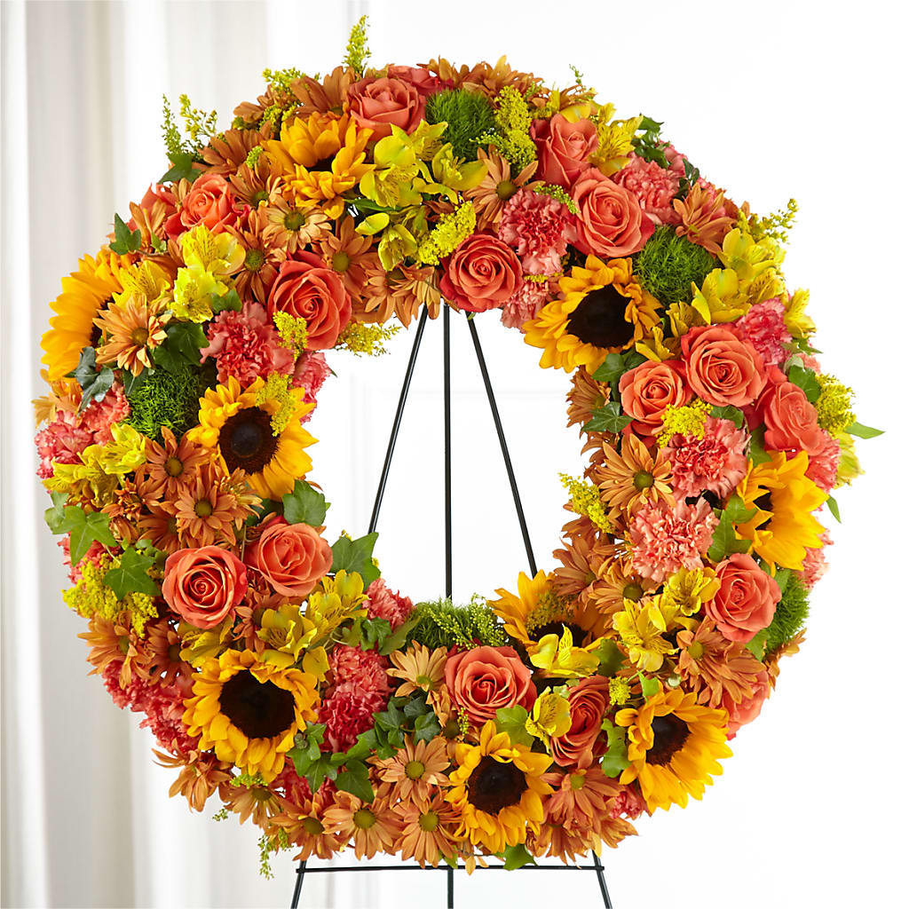 Autumnal Memories Wreath (Standard) – Fairfield Florist, Fairfield CT