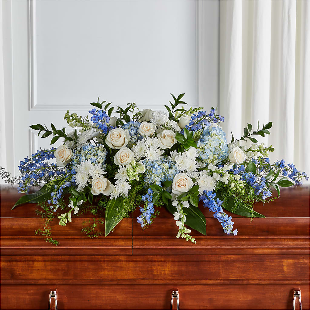 Timeless Essence Casket Spray – Fairfield Florist, Fairfield CT