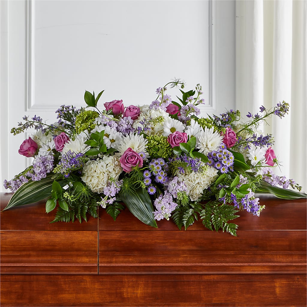 Meadows of Serenity Casket Spray – Fairfield Florist, Fairfield CT