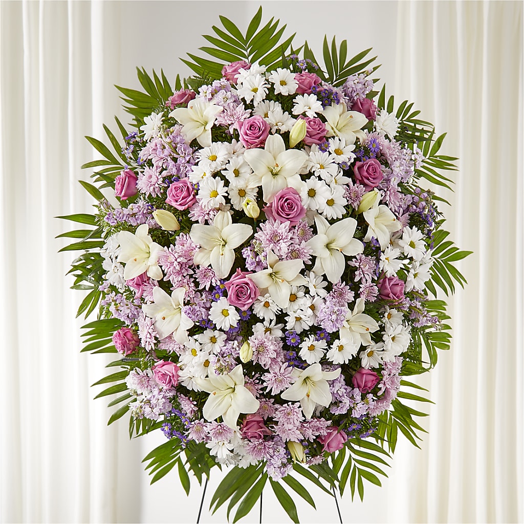 Surrounded by Love Standing Spray – Fairfield Florist, Fairfield CT