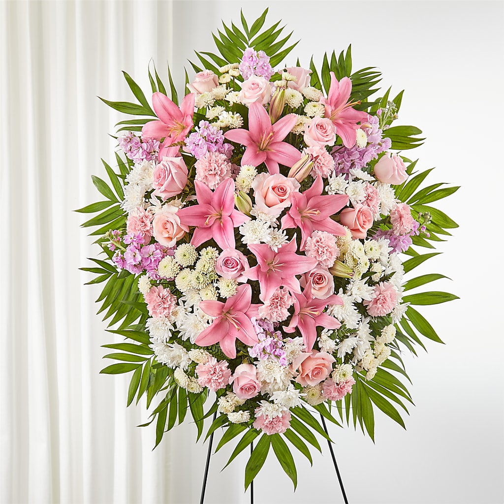 Offering Solace Standing Spray – Fairfield Florist, Fairfield CT