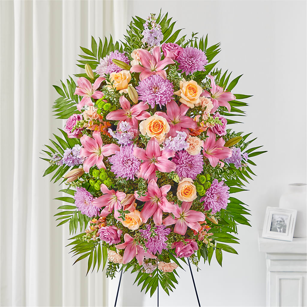 Love & Light Standing Spray – Fairfield Florist, Fairfield CT