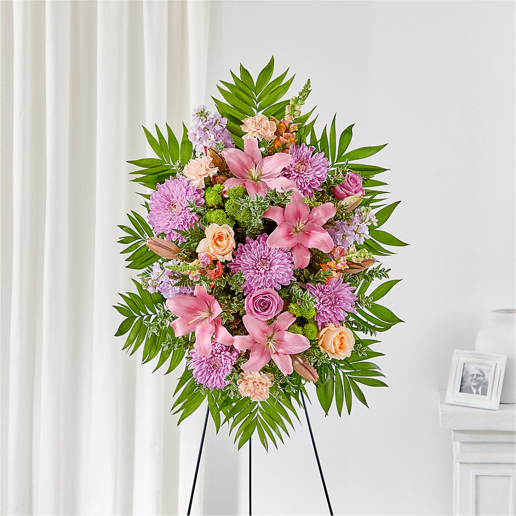 Love & Light Standing Spray – Fairfield Florist, Fairfield CT