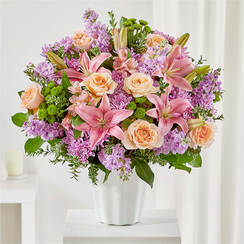 Supportive Embrace Tabletop Basket – Fairfield Florist, Fairfield CT