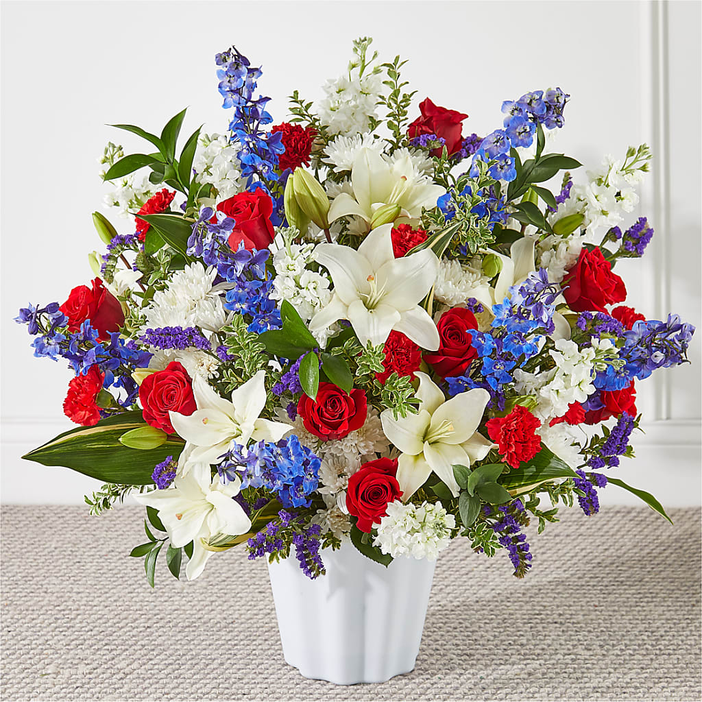 Consoled Floor Basket – Fairfield Florist, Fairfield CT