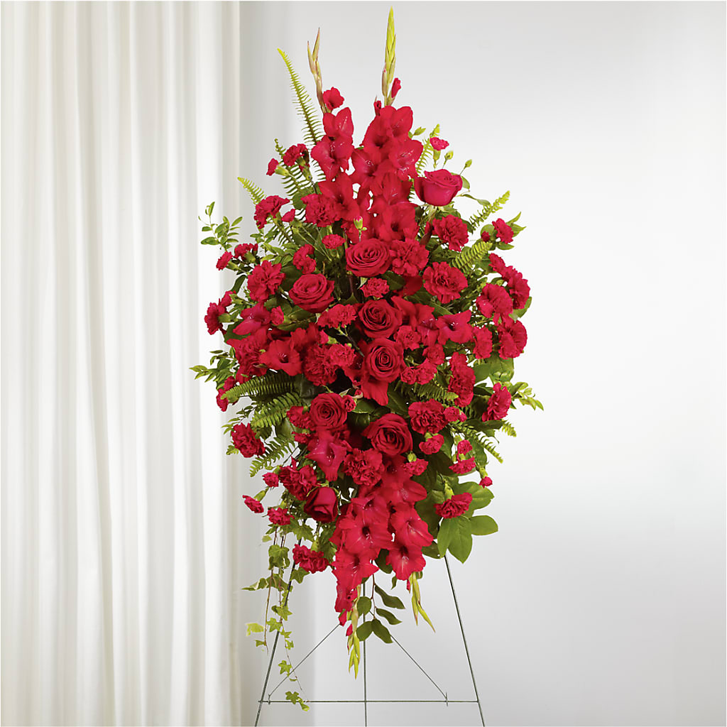 From the Heart Standing Spray – Fairfield Florist, Fairfield CT