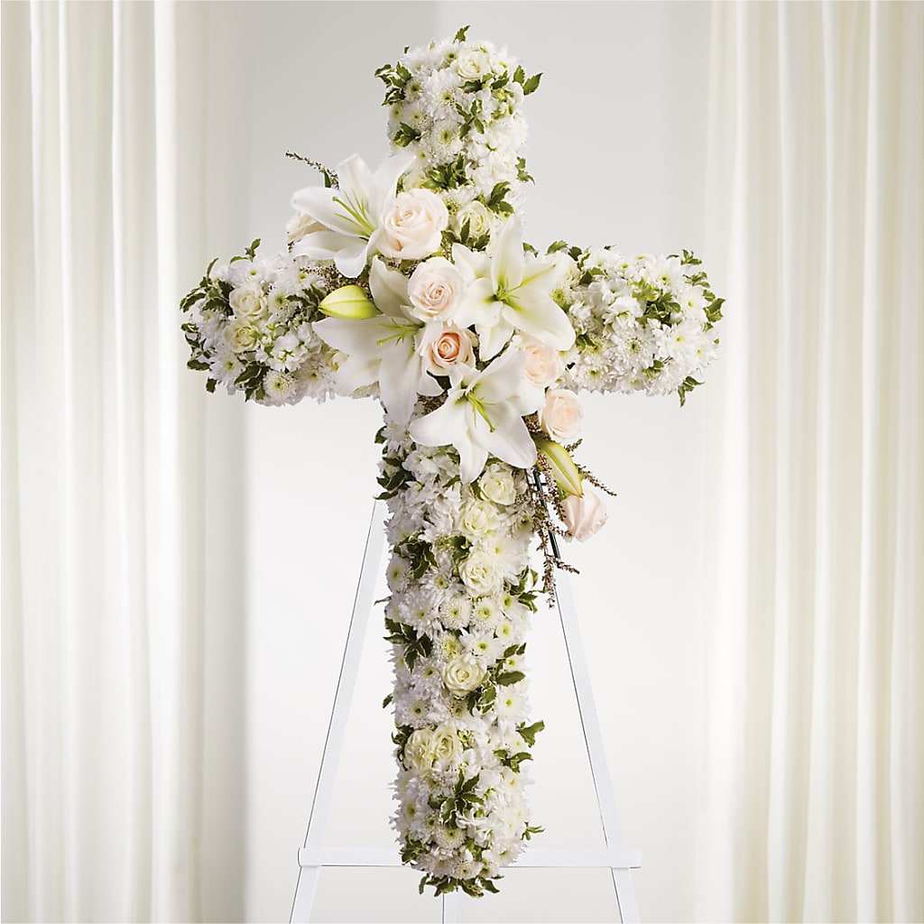Spiritual Guidance Standing Spray – Fairfield Florist, Fairfield CT