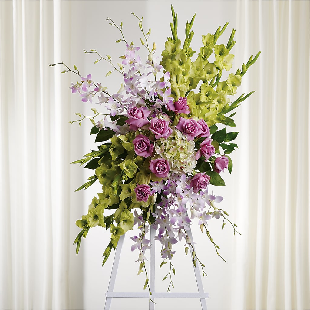 Lasting Legacy Standing Spray – Fairfield Florist, Fairfield CT