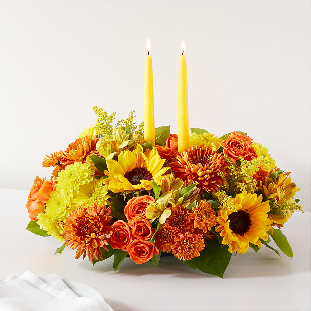Autumn Harmony Centerpiece – Fairfield Florist, Fairfield CT