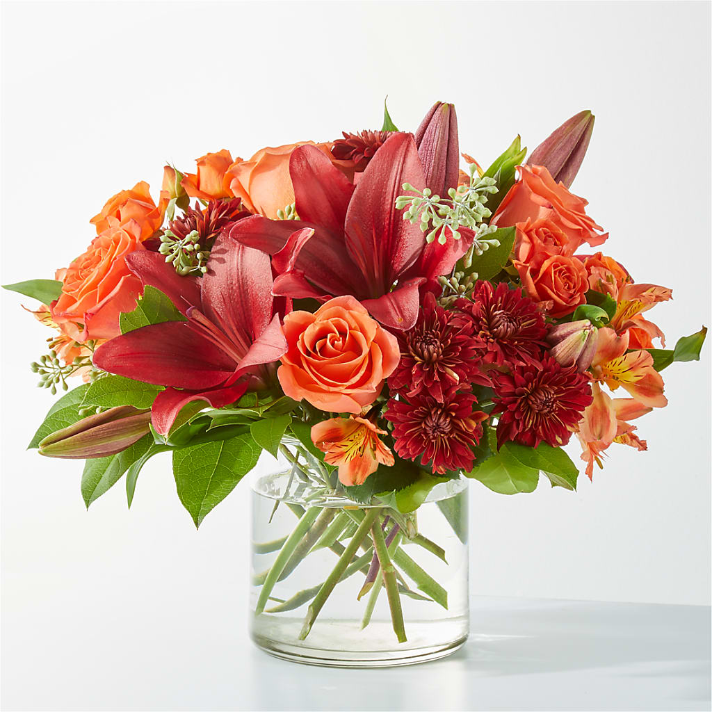 Crimson Leaves Bouquet – Fairfield Florist, Fairfield CT