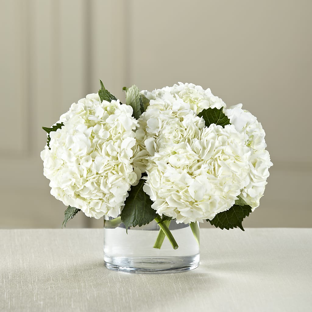 White Hydrangea Bouquet – Fairfield Florist, Fairfield CT