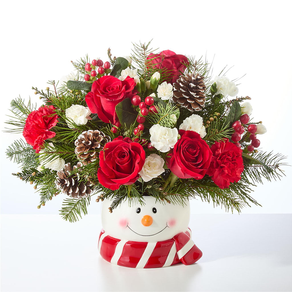 Jolly Snowman Bouquet –  Fairfield Florist, Fairfield CT