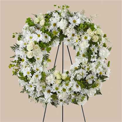 Faithful Wishes Wreath –  Fairfield Florist, Fairfield CT