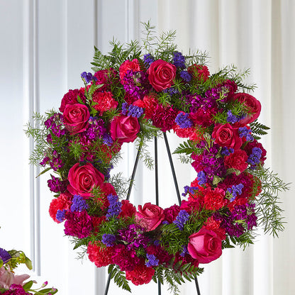 Calming Colors Wreath –  Fairfield Florist, Fairfield CT