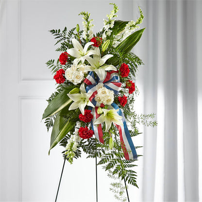 Stars of Life Standing Spray –  Fairfield Florist, Fairfield CT