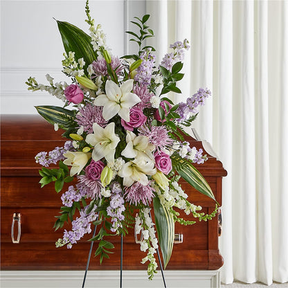 Grateful Hearts Standing Spray –  Fairfield Florist, Fairfield CT