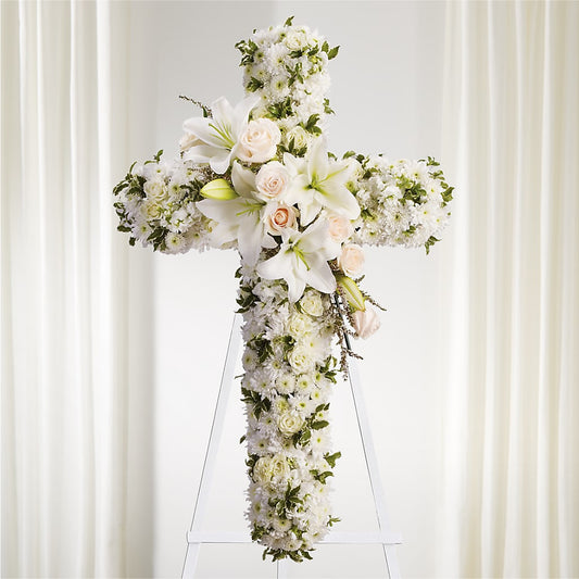 Spiritual Guidance Standing Spray –  Fairfield Florist, Fairfield CT