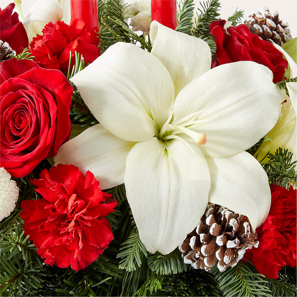 Seasonal Festivities Centerpiece –  Fairfield Florist, Fairfield CT