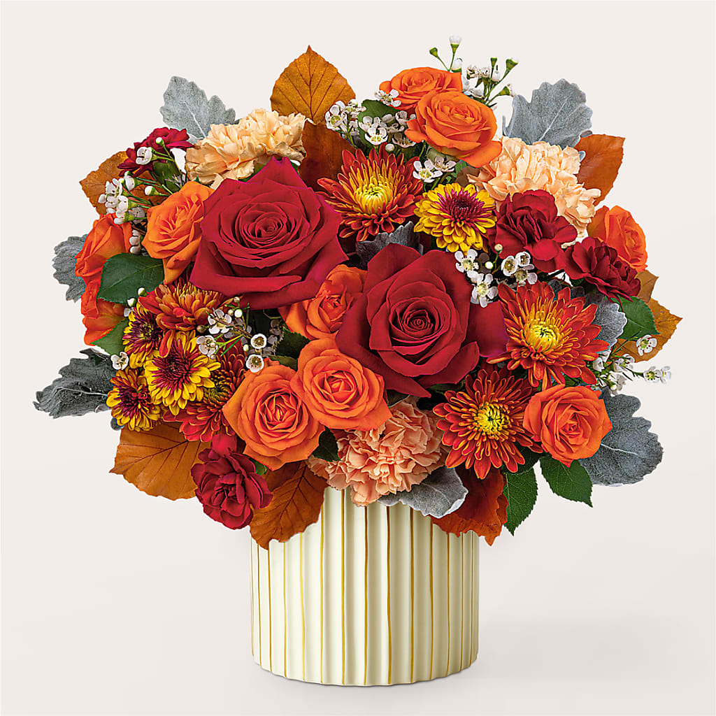 Merlot Bouquet with Ivory Vase –  Fairfield Florist, Fairfield CT