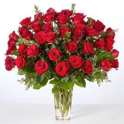 Forever Yours Fifty Stem Red Rose Bouquet –  Fairfield Florist, Fairfield CT