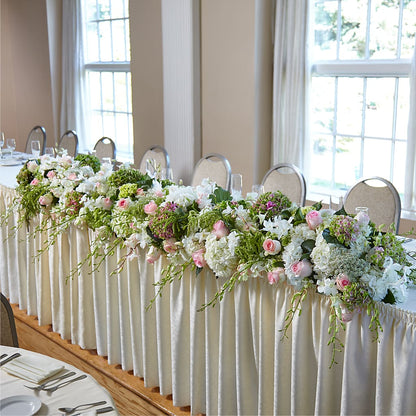 State of Joy Head Table Arrangement –  Fairfield Florist, Fairfield CT
